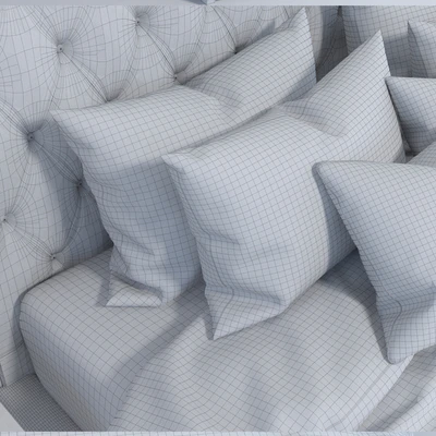 Prague Bed Bed with decor — Ver 3