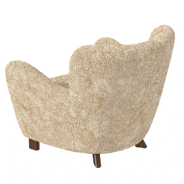 Fritz Hansen  Easy Chair  in Beige Sheepskin  Model 1669  1930s — Скачать