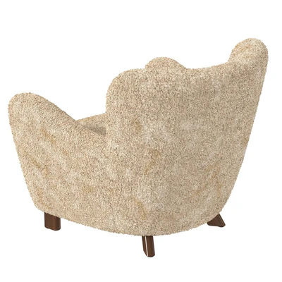 Fritz Hansen  Easy Chair  in Beige Sheepskin  Model 1669  1930s — Вид 7