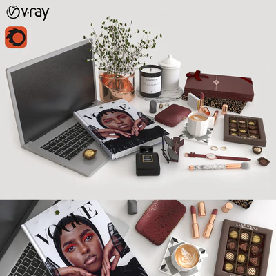 workplace decorative set - cosmetics — Вид 1
