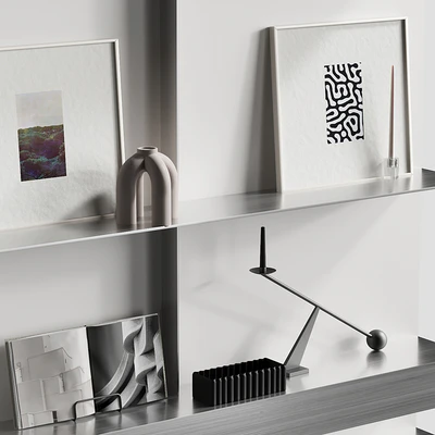 Metallic shelf with 101 cph decor 012 — Ver 5