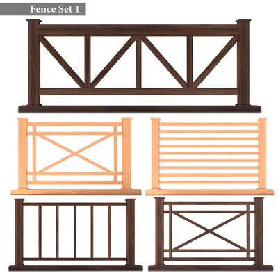 Fence Set 01 — Вид 1