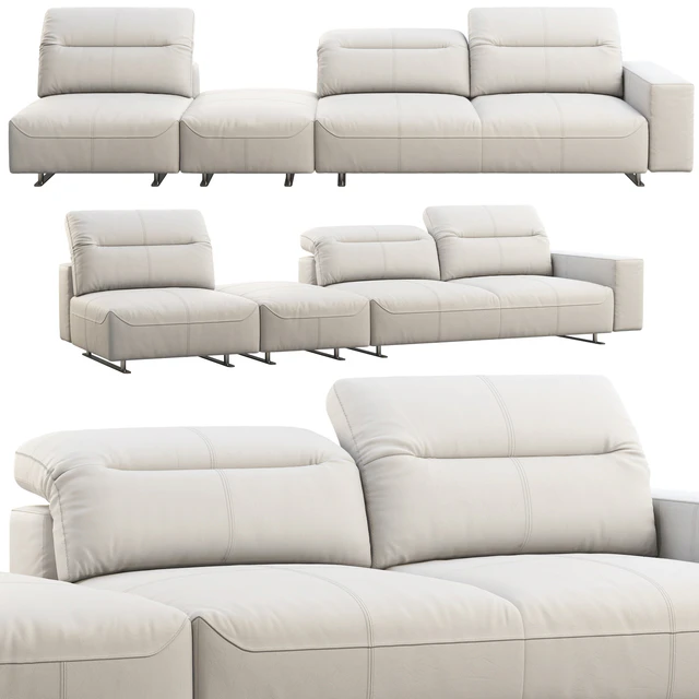 BoConcept Hampton modular leather sofas (2 options) — Скачать