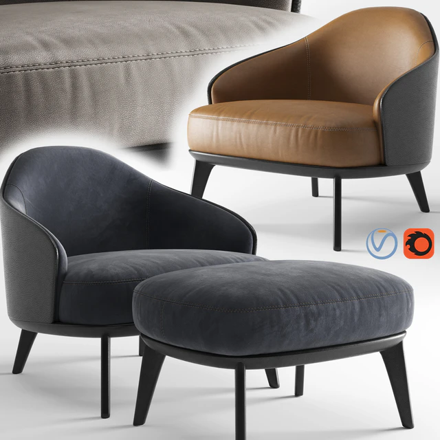 Minotti leslie armchair — Descargar