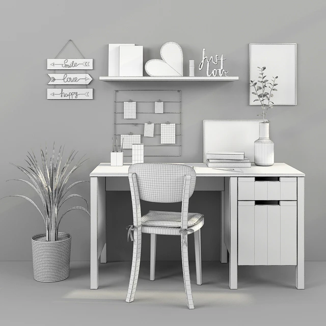 Writing-table and decor for a nursery 15 — Descargar