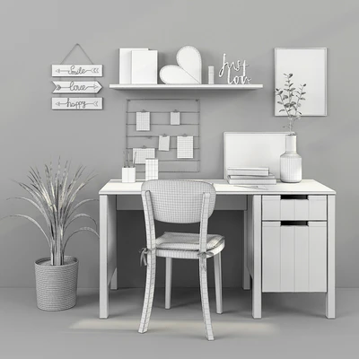 Writing-table and decor for a nursery 15 — Ver 3