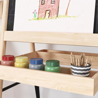 Crate and Barrel Wooden Art Easel ,Toy and Decor for Kids — Ver 6
