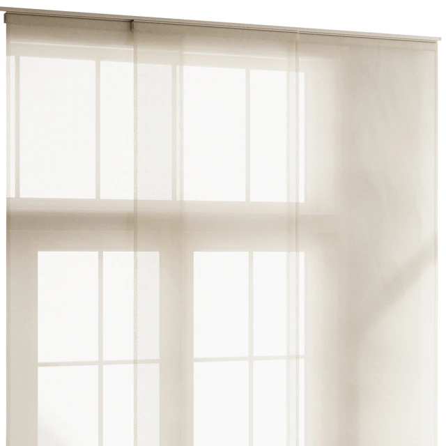 Linen Tulle Panel Blinds — Descargar