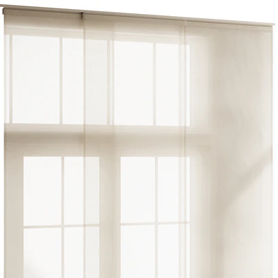Linen Tulle Panel Blinds — Ver 7