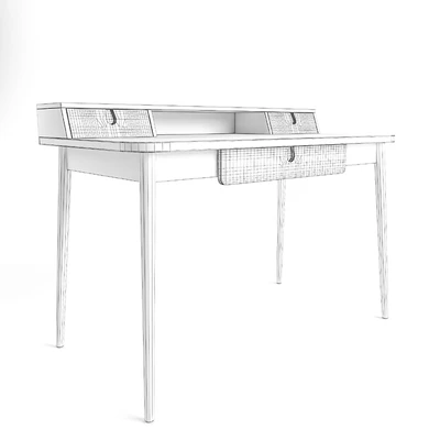 Table Penn Desk, Pale Ash and Eton Blue — Ver 2