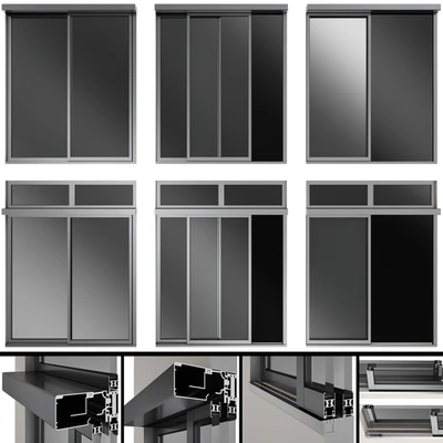 Sliding Metal Automatic Doors — Ver 1