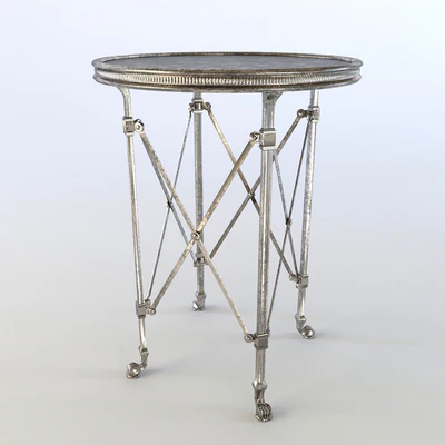 Table "Montaigne GM Orsay Plt. Cuir" Metal — Ver 1