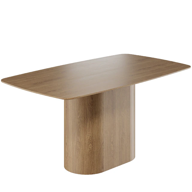 ellipse furniture Dining table Type rectangular 160*90 cm — Descargar
