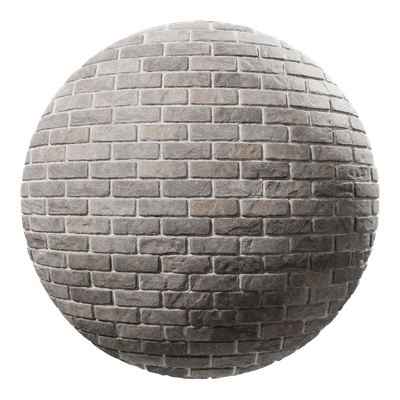 splitface running bond brick wall texture gray — download