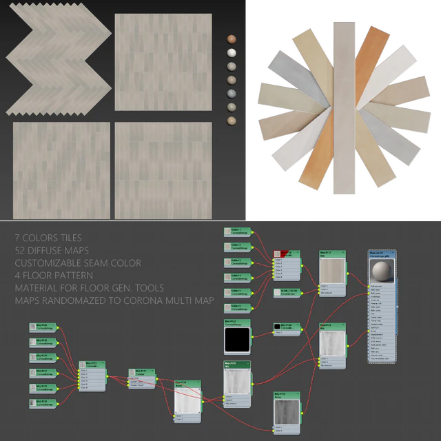 EQUIPE CORSICA | 7 color tiles | 4 floor pattern | maps for FLOOR GEN. TOOLS | 52 diff maps — Descargar