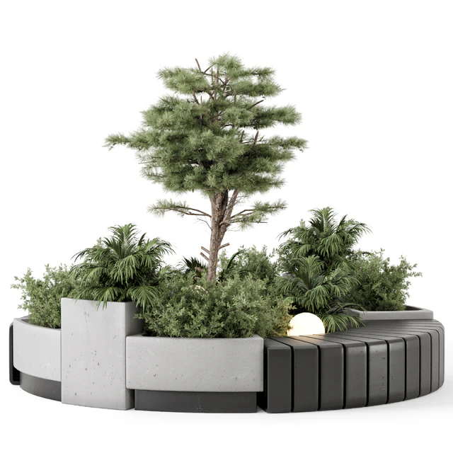 Backyard and Landscape Set Bush and Tree - Set 1217 — Скачать