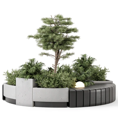 Backyard and Landscape Set Bush and Tree - Set 1217 — Вид 5