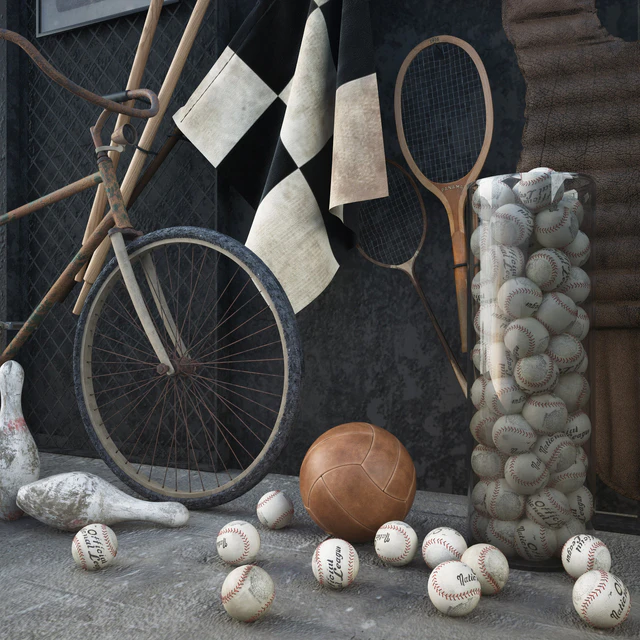 Vintage sport decor — Скачать