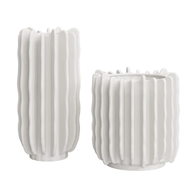 Stoneware vase, plant pot, bowl and candle holder set H&M Home — Ver 5