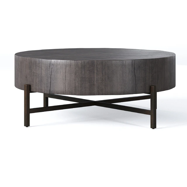 Fargo 40" Round Reclaimed Wood Coffee Table by pottery barn — Скачать