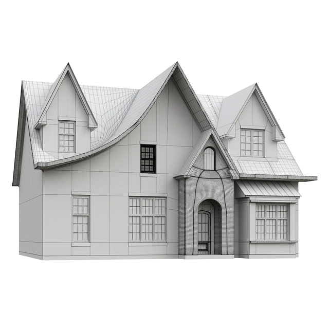 Classic two-story American-style house — Descargar
