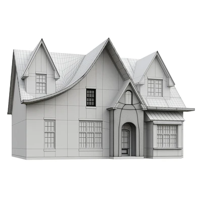 Classic two-story American-style house — Ver 2