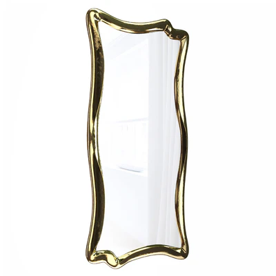 Wall mirror in a figured frame "Marne" Antique gold leaf — Ver 4