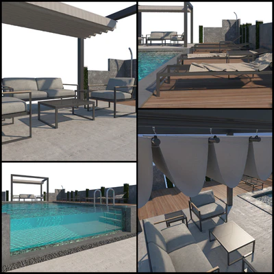 Gazebo and Swimming Pool # 5 — Ver 3