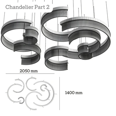 Designer pendant lamp for bedroom 202 — Ver 5