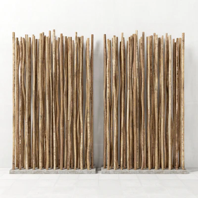 Branch decor fundament / Декор из веток на основании — Вид 1