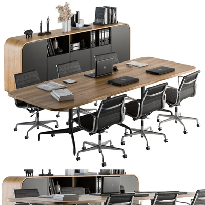 Meeting Table with office chair 07 — Вид 5