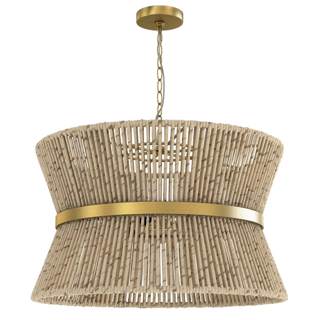 Visual Comfort Studio Thurlo Brass Three Light Pendant — Descargar