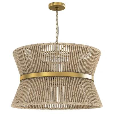 Visual Comfort Studio Thurlo Brass Three Light Pendant — Ver 1