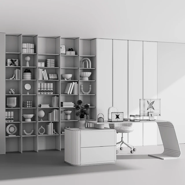 Workplace - office furniture 09 — Скачать