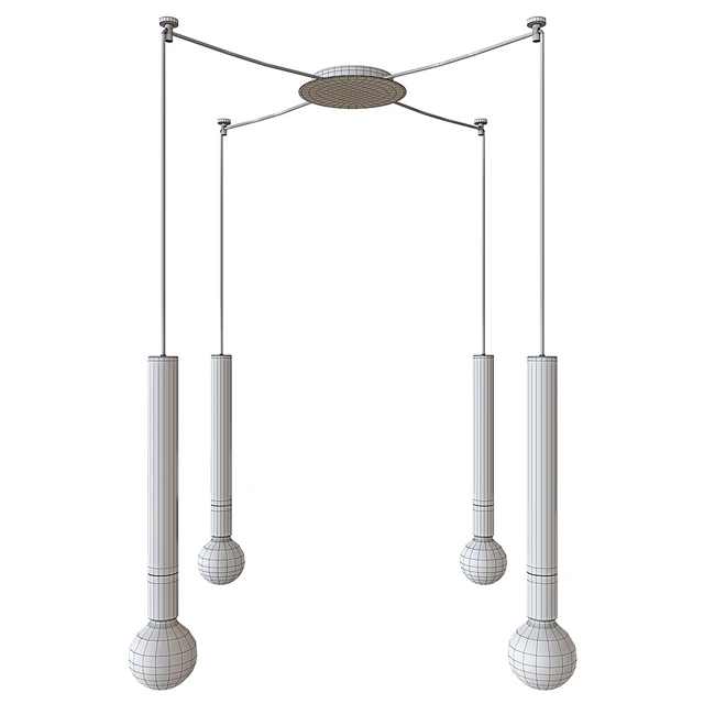 Zinc 1 Light Long Pendant in Black — Скачать