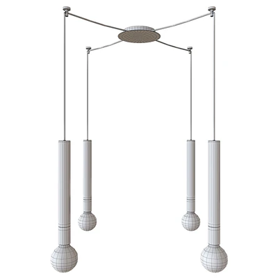 Zinc 1 Light Long Pendant in Black — Вид 2