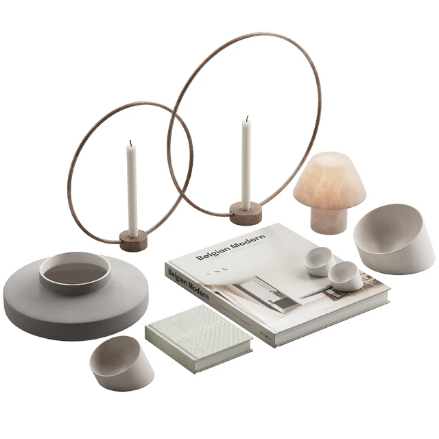 056 Living Decor Set Minimum Neutral Pack 01 — Скачать