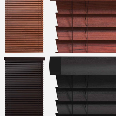 Wooden blinds 50mm, 2 options of width 90 and 180cm — Ver 3