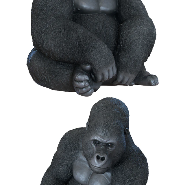 Deco Figurine Monkey Gorilla Side XL — Скачать