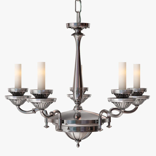 Remains Lighting Silverplate Chandelier — Скачать