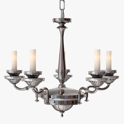 Remains Lighting Silverplate Chandelier — Вид 3
