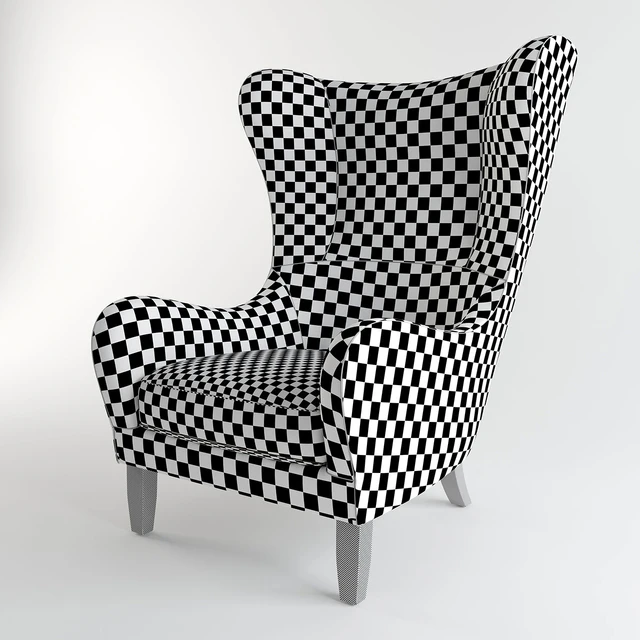 Garbo Leather Wingback Chair — Descargar