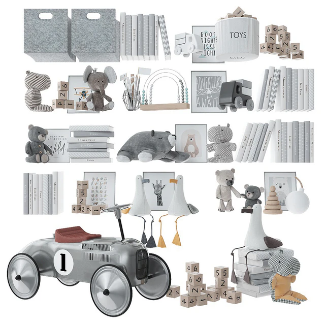 Bookcase with toys and books. — Descargar