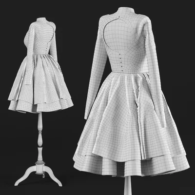 Short Wedding Dress — Ver 5