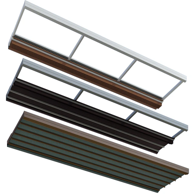 Metal pergola gazebo canopy with awning — Descargar