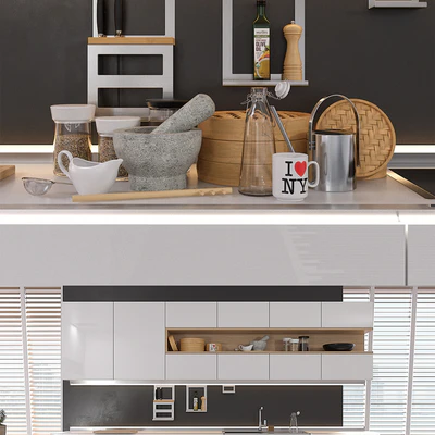 Кухня NOLTE Nova Lack (vray GGX, corona PBR) — Вид 3