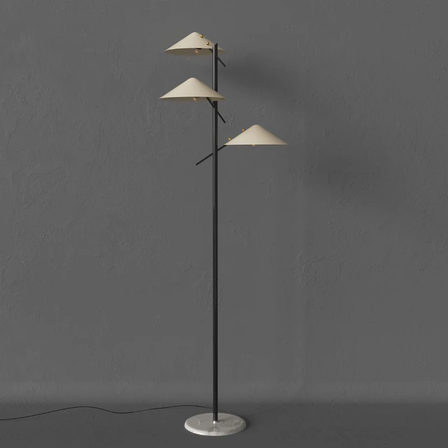 Stilnovo Floor Lamp Triple Shades — Скачать
