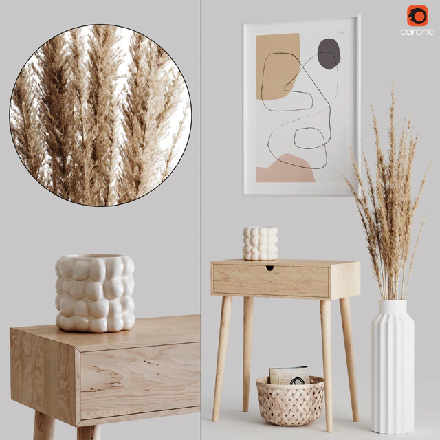 Decoration Set 04 pampas & Console — Скачать