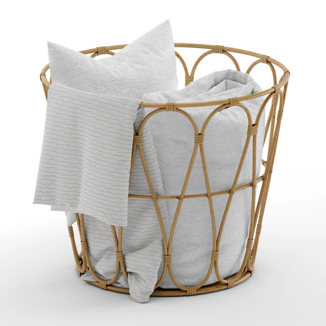 Basket with blanket — Скачать