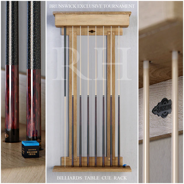 RH Brunswick exclusive tournament billiards cue rack — Скачать